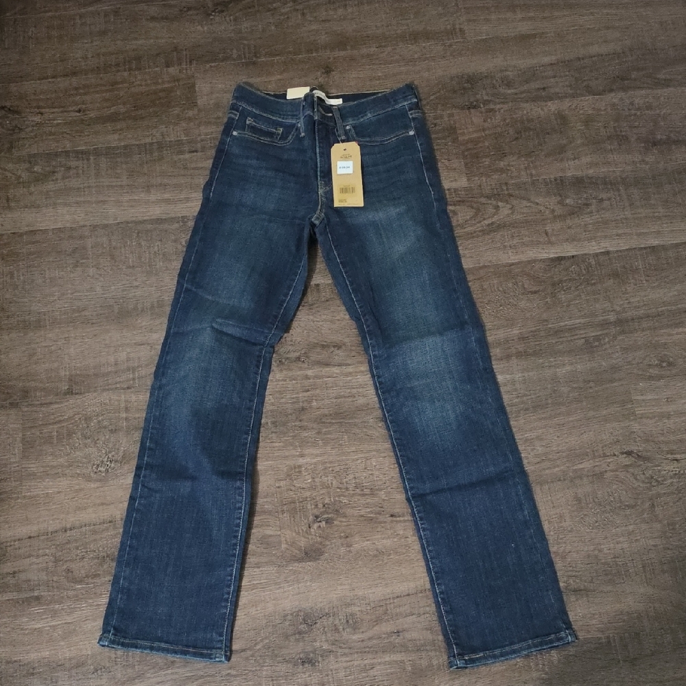 Levi's Women's Dark Blue Straight-Leg Jeans